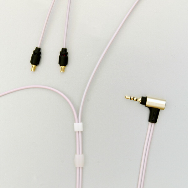 onso オンソ 2.5 4極プラグ-A2DC(L/R) 1.2m 桃色 【iect_02_bl2a_momo_120】 audio-technicaイヤホン用リケーブル 【1ヶ月保証】 【送料無料】