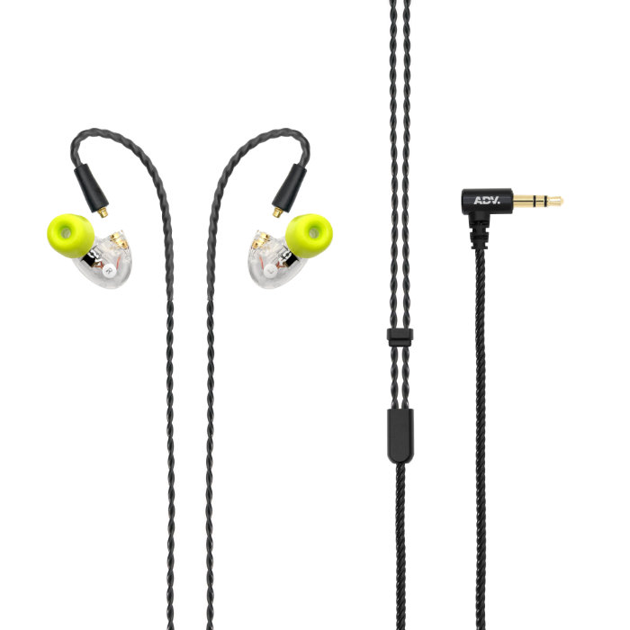 ADV. MODEL 3 2ND GEN クリア【ADVMODEL3-CLR】 MMCX規格 ハイレゾ高解像度サウンド ダイナミックドライバー 安定した着け心地 エーディーブイ