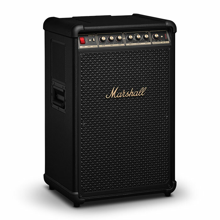 （取り寄せ) Marshall Bromley 750 Black and Brass スピーカー パーティースピーカー Bluetooth Auracast LC3 2 XLR 6.3mm 防水防塵 IP54 ロングバッテリー 車輪付き 全方位サウンド マーシャル