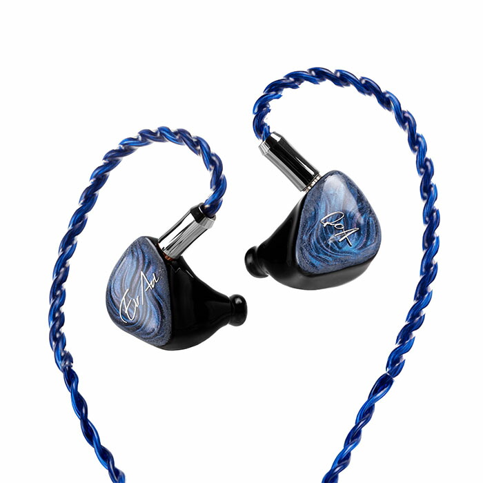 QoA Misty Blue 有線イヤホン イヤホン 耳掛け式 シュア掛け CIEM 2pin プラグ交換 3.5mm 4.4mm 藍井エイル コラボモデル キューオーエー 25,362円