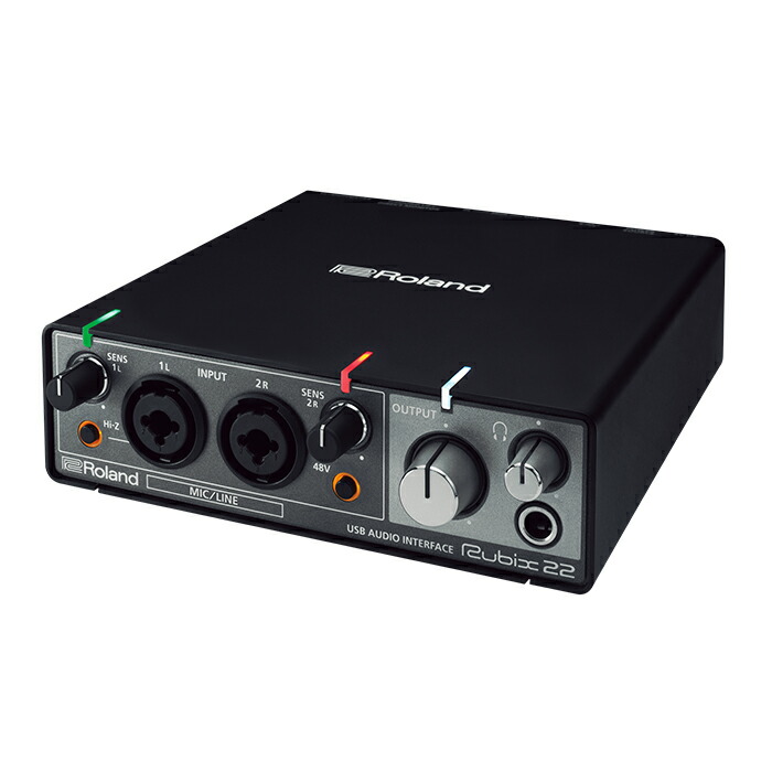 Roland RUBIX22 オーディオインターフェース 据え置き 2in/2out 24bit/192kHz対応 USB 2.0 低ノイズ設計 コンパクト レコーディング ローランド