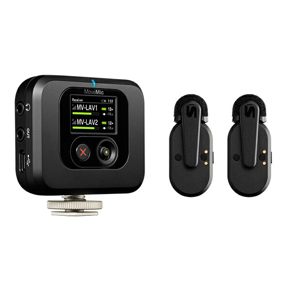 セット売り　ビデオカメラ＆ワイヤレスマイク（2台） 楽天市場】SHURE MoveMic Two Kit ビデオ用ワイヤレスピンマイク