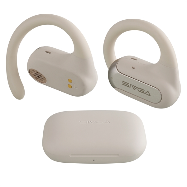 SIVGA SO2 ホワイト 耳を塞がない ワイヤレスイヤホン Bluetooth ブルートゥース 耳かけ型 オープンイヤー型 14.2ｍｍ 大型ドライバー シブガ