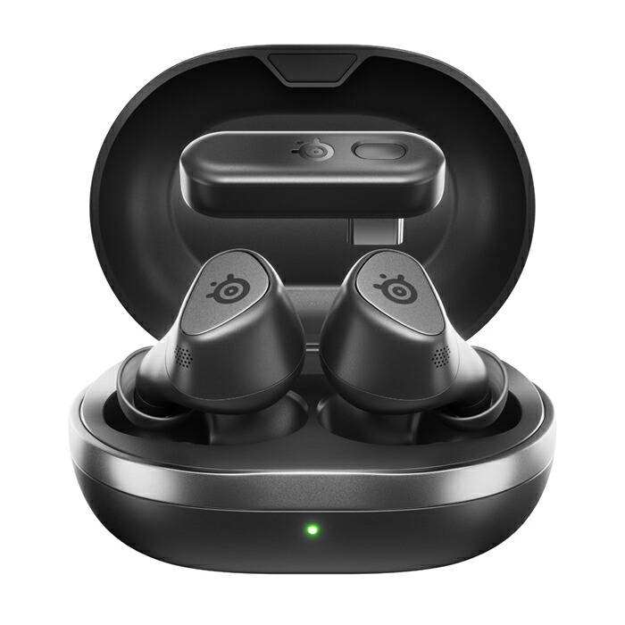 【7/20限定★抽選で最大100%ポイントバック！(要エントリー)】SteelSeries Arctis GameBuds Black ゲーミングイヤホン イヤホン Bluetooth ワイヤレス ノイズキャンセリング ANC スティールシーリーズ｜ｅイヤホン店