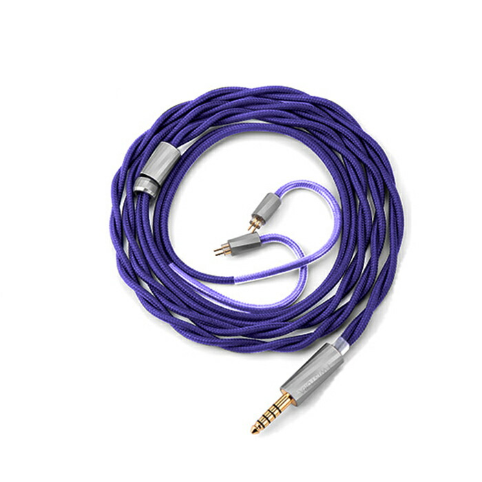 (お取り寄せ) TWISTURA RHYMING DUST Purple イヤホンケーブル リケーブル イヤホンアクセサリ バランス接続 2pin ツウィスチュラ