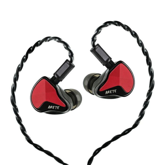 【7/25限定★抽選で最大100%ポイントバック！(要エントリー)】ZiiGaat ZiiGaat x Fresh Reviews Arete II - Red 有線イヤホン 密閉型 耳かけ リケーブル対応 交換式ケーブル 3.5mm シングルエンド 4.4mm バランス プラグ交換 BA 解像度 ジーガート 【グループE】｜ｅイヤホン店