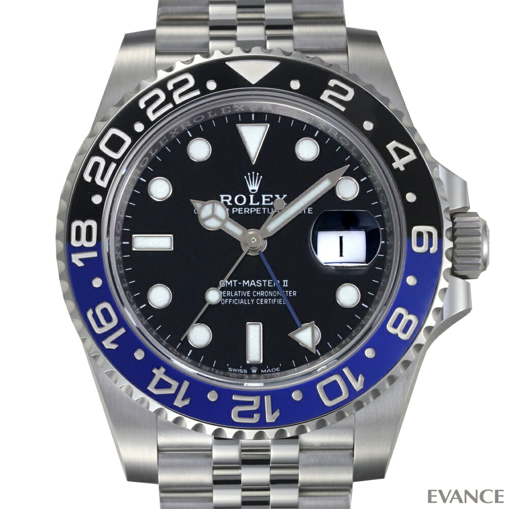 GMT サブマリーナ　黒　ブラック Rolex GMT-Master 2 16710 Black Serif Bezel SWISS MADE Dial