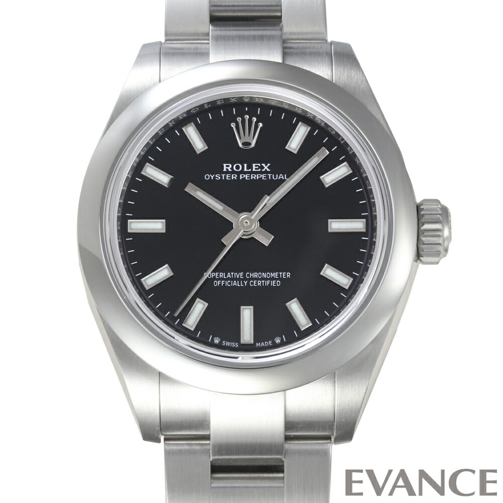 【中古】 ロレックス オイスター パーペチュアル 28 276200 ブライトブラック ランダム番 レディース 【腕時計】【ROLEX】
