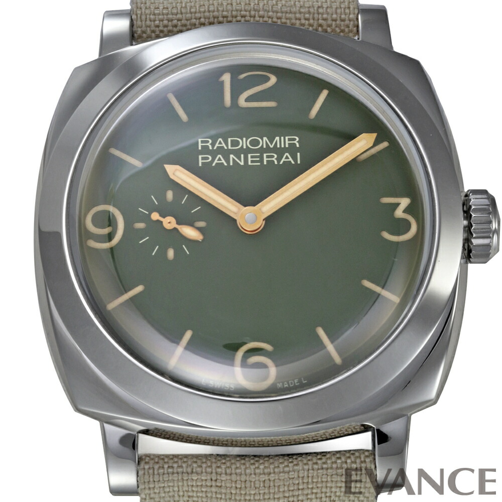 【中古】 パネライ ラジオミール 45mm 世界限定1000本 PAM00995 グリーン メンズ 【腕時計】【PANERAI】
