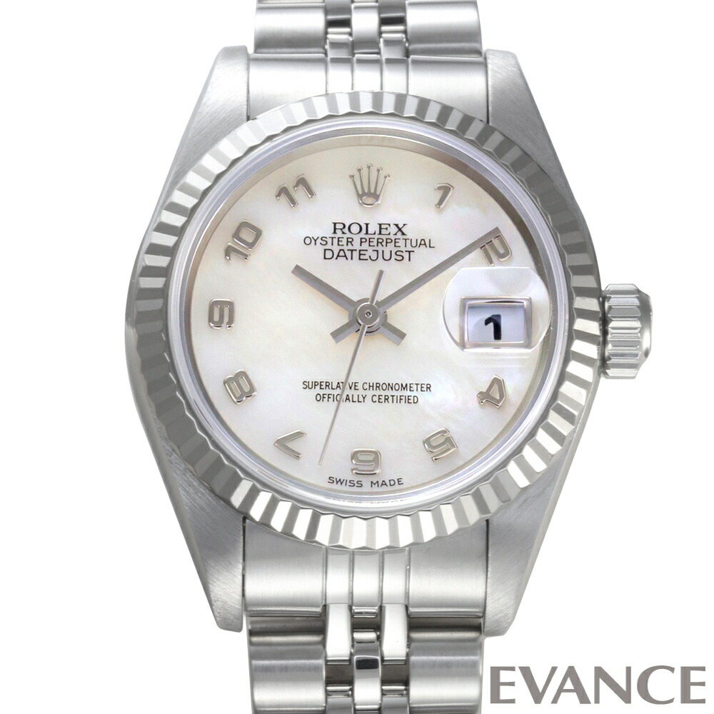 【中古】 ロレックス デイトジャスト 69174NA ピンクマザーオブパール U番 レディース 【ウォッチ】【ROLEX】