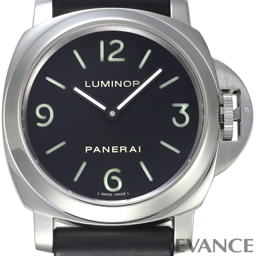 【中古】 パネライ ルミノール 軍事基地 PAM00112 黒いこと O番 メンズ 【ウオッチ】【PANERAI】