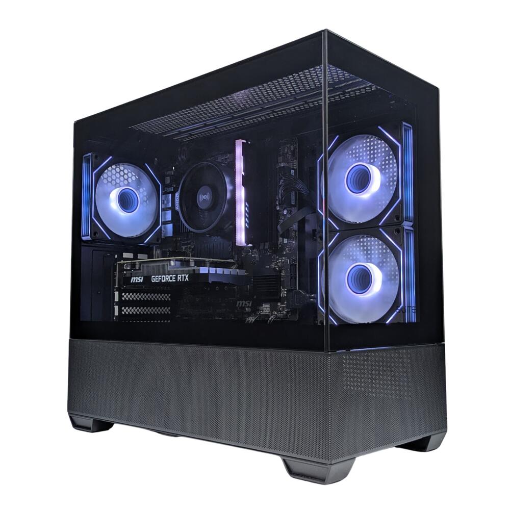 【エントリーでポイント5倍】 【新品】ゲーミングPC RTX3050 6GB Ryzen 5 5500 メモリ16GB SSD 1TB NVMe Windows11 Home 6コア 650W電源 光るケース FE-490-EC-Black ゲーミングデスクトップパソコン｜パソコンショップ＠フェローズ
