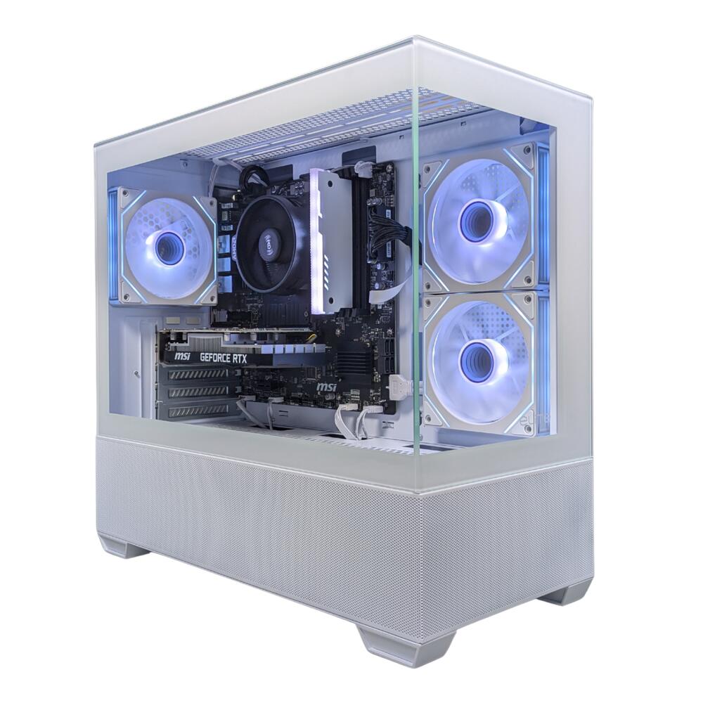 【エントリーでポイント5倍】 【新品】ゲーミングPC RTX3050 6GB Ryzen 5 5500 メモリ16GB SSD 1TB NVMe Windows11 Home 6コア 650W電源 光るケース FE-490-EC-White ゲーミングデスクトップパソコン｜パソコンショップ＠フェローズ