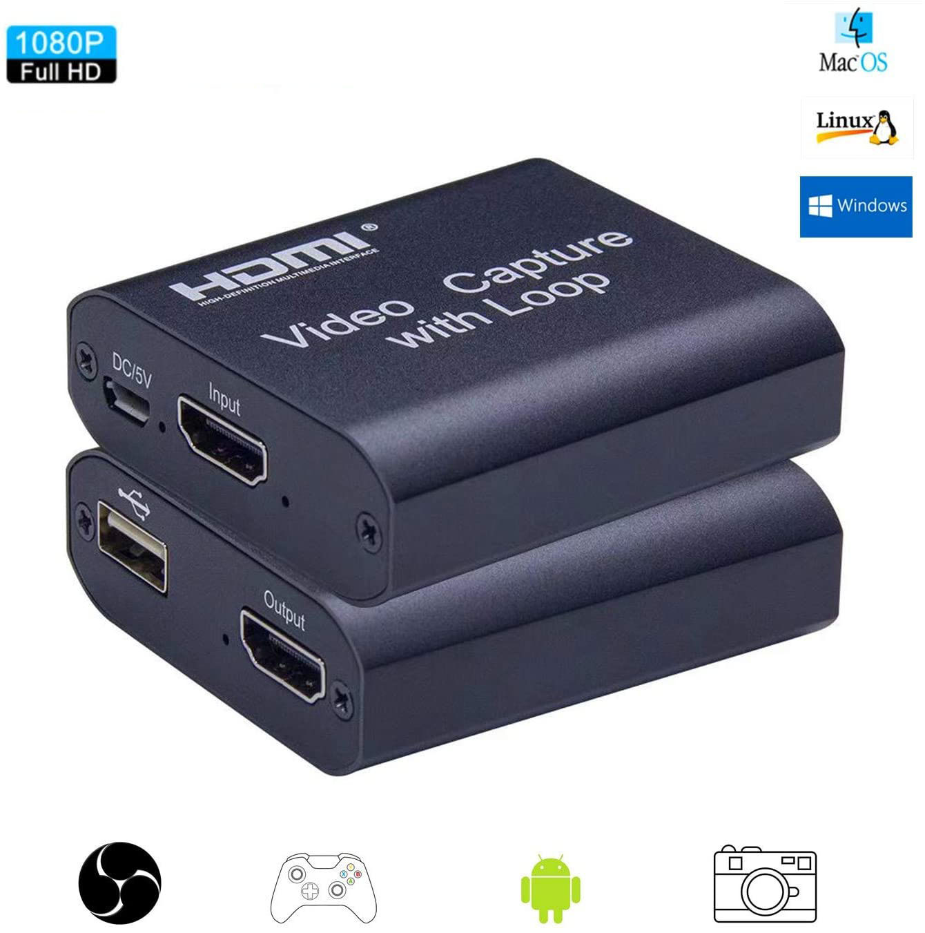 楽天市場 Hdmi キャプチャーボード Usb2 0 1080p Hdmi ゲームキャプチャー ビデオキャプチャカード 録画 配信用 画面共有 撮像 Zoom Skype 会議に適用 Dslr Nintendo Switch Xbox One Ps4 Wii U Obs Studio対応 電源不要 E Finds 楽天市場店