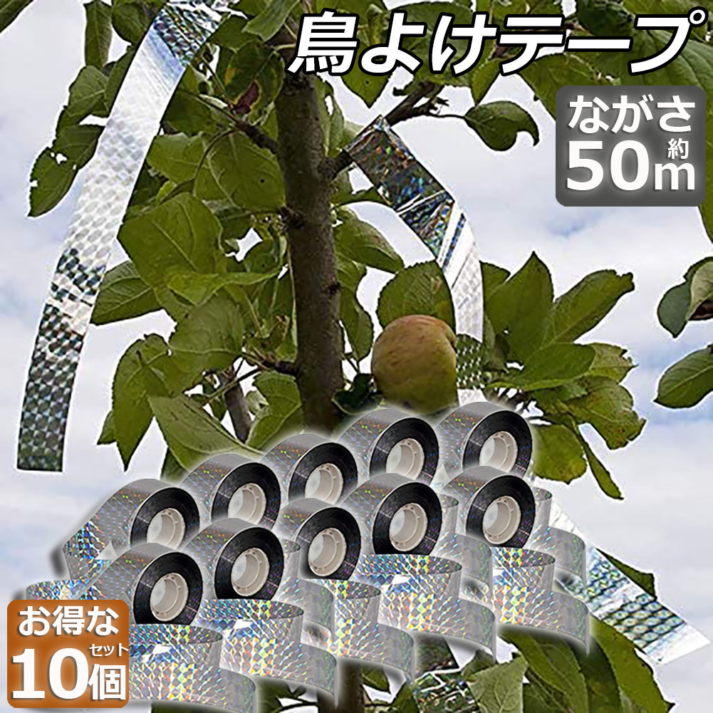 楽天市場】鳥よけテープ 50m 2個セット 鳩よけ カラスよけ からす撃退 カラス対策 鳥害対策 防鳥 グッズ 吊り下げ式 庭 ガーデン とりよけ 鳥  カラス 鳩 スズメ よけ 防鳥ホログラムテープ 菜園 果樹 田畑 屋外 害鳥対策 接着面なし キラキラ : E-Finds 楽天市場店
