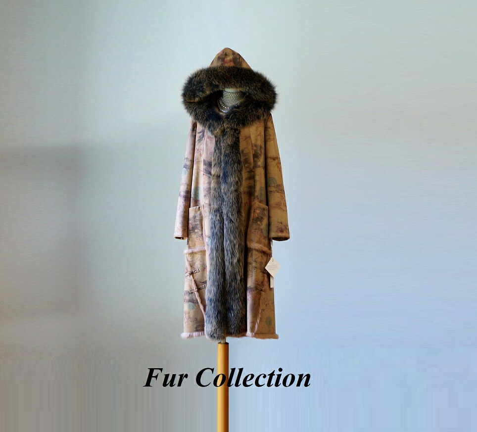 楽天市場】【1点もの】最高級毛皮コート_リンクスのお腹の毛を使った