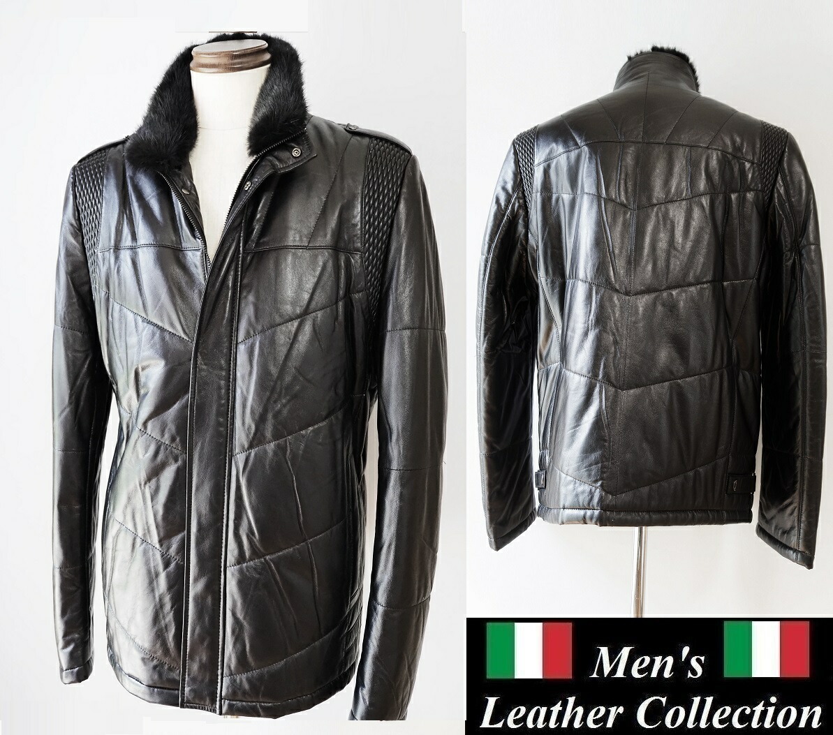 Franco Collezioni 新品未使用　羊革レザーセットアップMサイズ. 41149_main.jpg