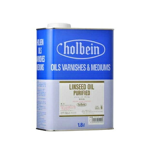リンシードオイル 1800ml缶入 (O102) ホルベイン画用液｜陶芸.com／e-画材.com　店