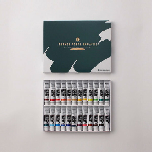 楽天市場】ターナーアクリルガッシュ スクールセット 18色 : 陶芸