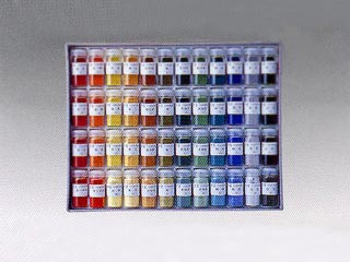 ナカガワ新岩絵具 48色セット平安 10g ビン入｜陶芸.com／e-画材.com　店 19,096円