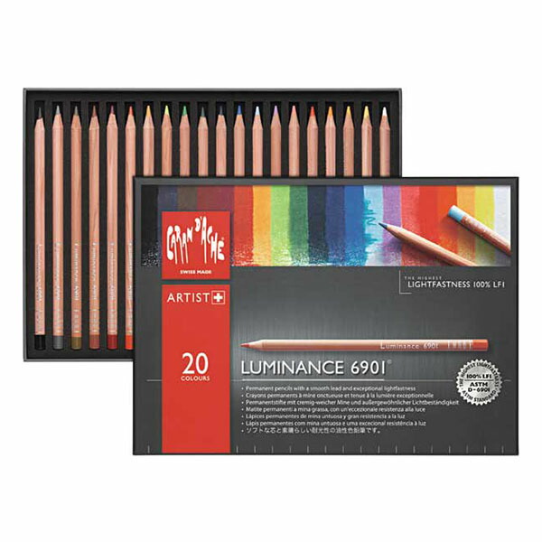 楽天市場】カランダッシュ 色鉛筆 ルミナンス6901 20色セット 紙箱入