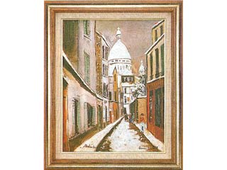 楽天市場】ユトリロ 絵画 サン・リュスティック通り P10号 送料無料