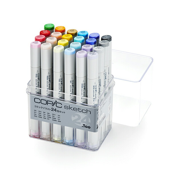 楽天市場】COPIC コピック スケッチ コミックイラスト 24色セット