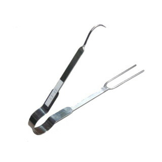 釉掛けハサミ（B）　長皿用　陶芸用品　陶芸道具　釉掛け鋏　ステンレス製 陶芸の専門店］陶芸.com 釉掛ハサミ 皿用 ステンレス製: 絵付け・釉