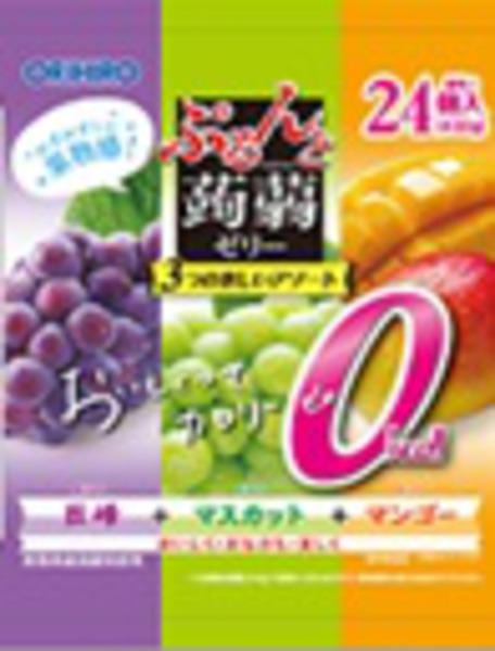 ☆送料無料【12個セット】ぷるんと蒟蒻ゼリーパウチカロリーゼロ巨峰+マスカット+マンゴー 480g 標準24個入