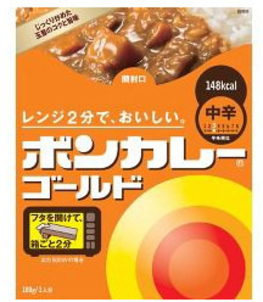 送料無料【30個セット】□ボンカレーゴールド中辛　　180g
