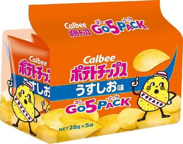 【楽天市場】【8個セット】ポテトチップスうすしお味ゴー5パック 5袋：ゴダイ 楽天市場店