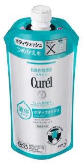 送料無料【24個セット】キュレルボディウォッシュ　詰替340ml