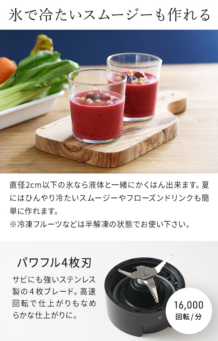 ◇ 楽天1位 ◇ スムージー ミキサー ブレンダー ジューサー そのまま