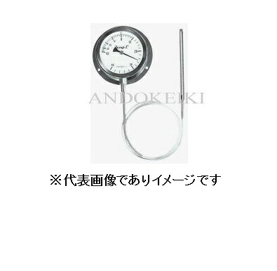 安藤表示計器 A-100-0100-100 蒸汽船圧式 隔測温度計 0～100℃ 投込式 100φ 壁掛型 L＝2m