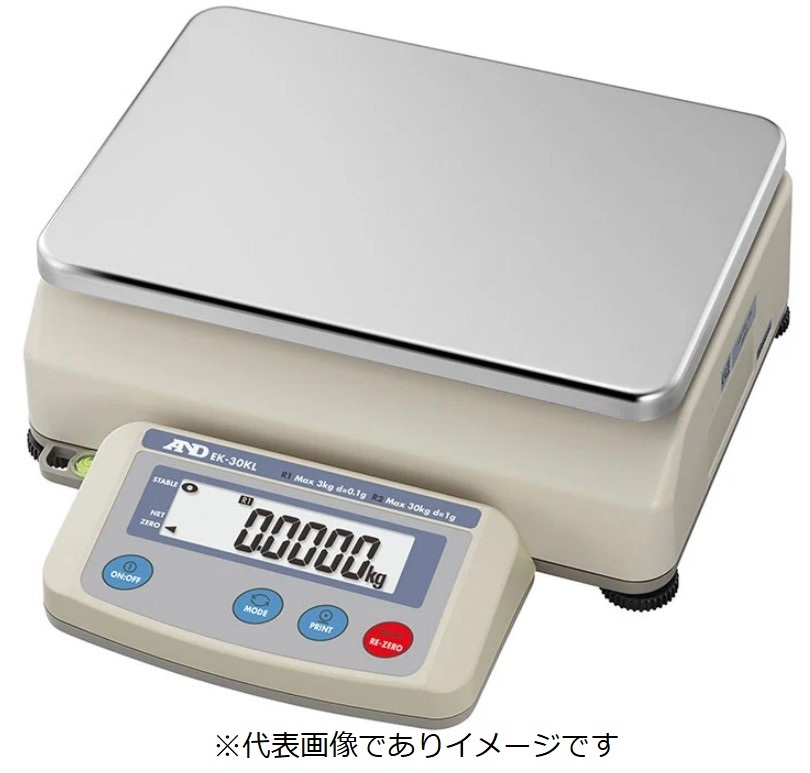 A&D EK-30KL パーソナル電子天びん 検定無し ひょう量:3kg/30kg 目量:0.1g/1g