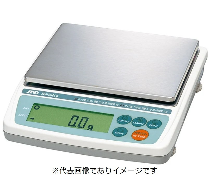 (直送)A\u0026D EW-1500I-K 個人的陰電子天びん 3級 試験付 ひょう量:600g/1500g 目量:0.2g/0.5g