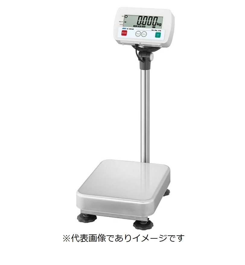(直送)A\u0026D SC-60KAM-K 雨合羽デジタル台はかり3級 考査付 防塵 IP68 ひょう量:60kg 目量:0.02kg