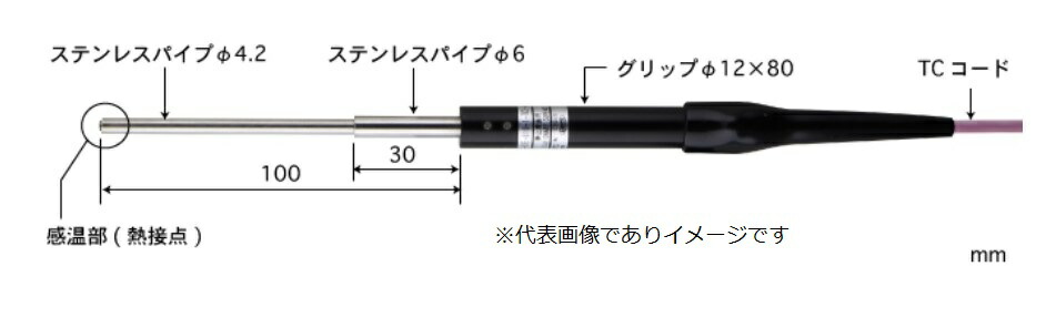 安立表示計器 CS-11E-010-1-TC1-ASP ごく小さい境界線の外側用熱度検出器 -50～400℃ 印字機E