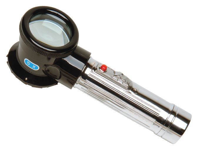エルコメーター E127----1 照明装置付き添い人虫眼鏡 5倍 Elcometer 127続きもの用
