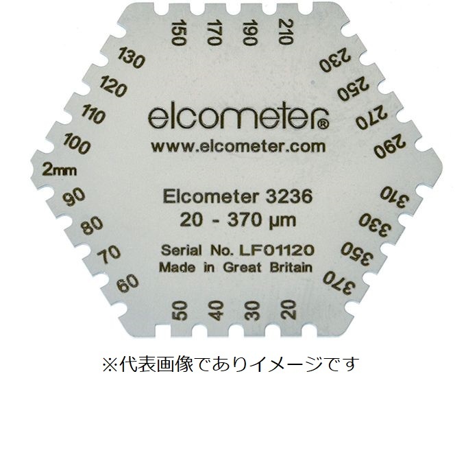 エルコメーター K0003236M202 ウェットフィルム膜厚計 六角型 未乾燥塗膜厚測定ゲージ Elcometer 3236