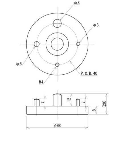 (直送) イマダ ACT-T-01 丸端子用くっ付ける治具 ACT-1000N用 端子用いの一番輪っか