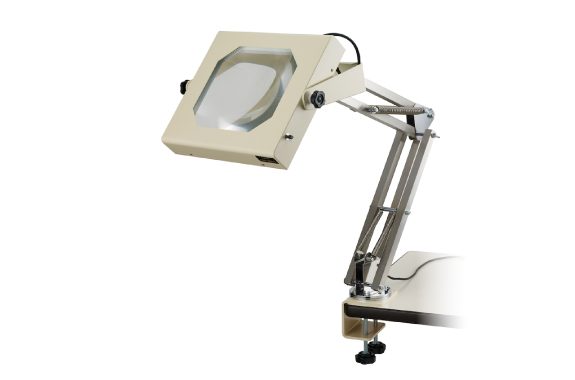 オーツカ光学 LED-WIDE-4 2X LED照明拡大鏡 2倍 フリーアーム式 作業用 業務用｜ハカルドットコム 店