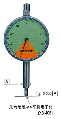 尾崎製作所 107ZL 指針1回転未満ダイヤルゲージ 耳金付裏ぶたタイプ PEACOCK ピーコック 107ZL｜ハカルドットコム 店