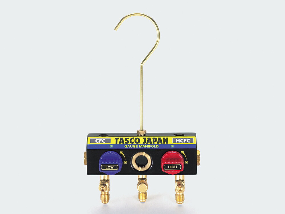 イチネンTASCO TA120K-11 どんぶり鉢弁膜式 R12・22 マニホールドボディ R22 R12 R502用 花・ガーデン・DIY-DIY・工具