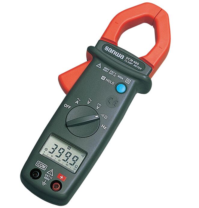 三和灯し火表示計器 DCM400  AC専用クランプメータ SANWA DCM-400 DMM役立つこと付 周波数位置づける やり取り専用 サンワ