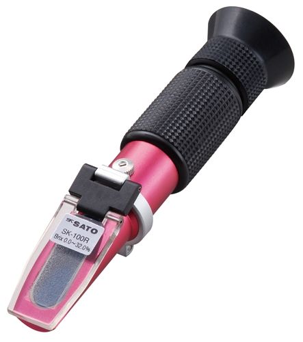 佐藤計量器 0181-00 手持屈折計 SK-101R 自動温度補正付 糖度計 SATO|ハカルドットコム 店