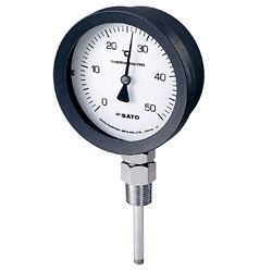 佐藤計量器 2085-16 バイメタル温度計 BM-S-100P 0～100℃ L\u003d150mm RPT 1/2 SATO