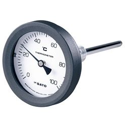 佐藤計量器 2088-00 バイメタル温度計 BM-T-75P 0～50℃ L\u003d150mm RPT 1/2 SATO