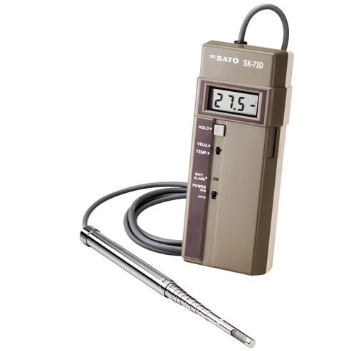 佐藤計量器 7693-00 ハンディタイプ電子風速計 SK-73D SATO｜ハカルドットコム 店