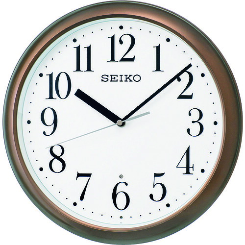 SEIKO KX218B スタンダード電波掛時計 KX218B 茶色 直径305mm